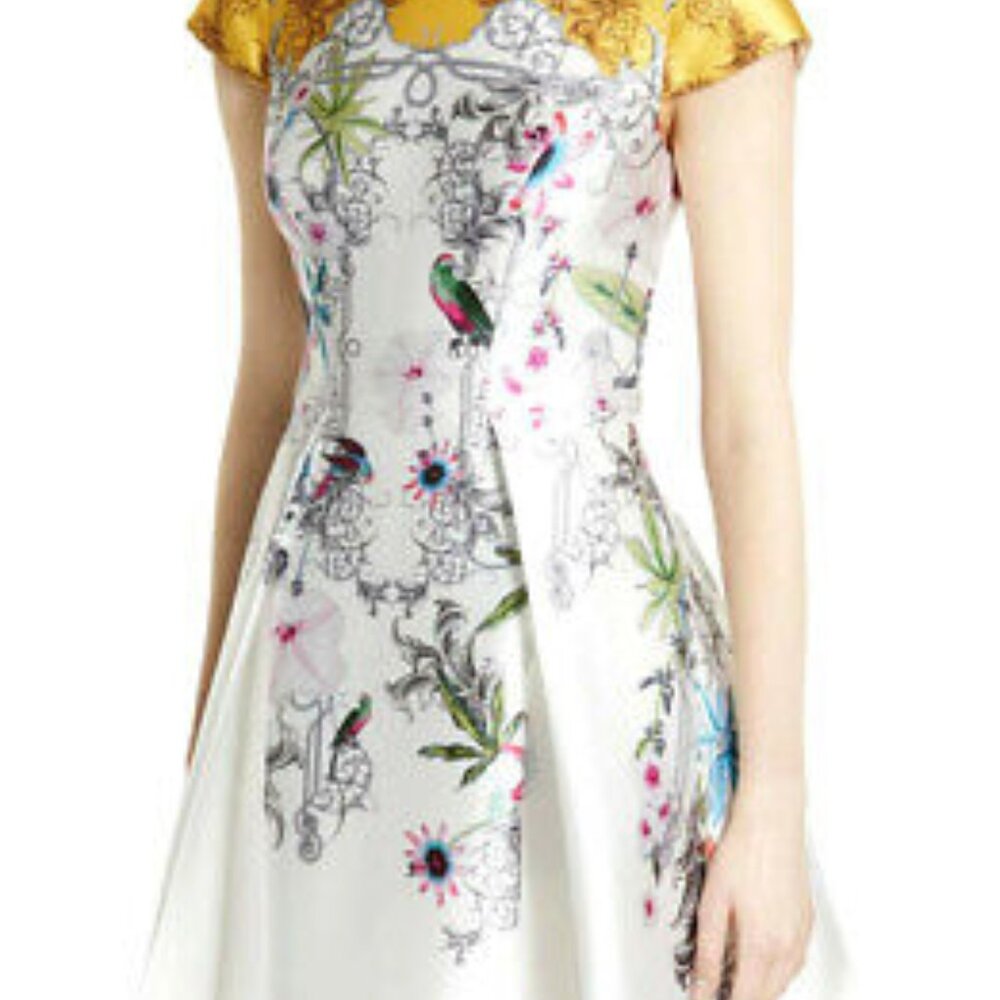 NEW w/tags Ted Baker Bird Floral Dress (TB Size 4)